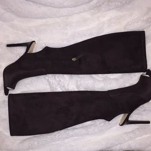 Nine West Tall Lettie Peep Toe Boots